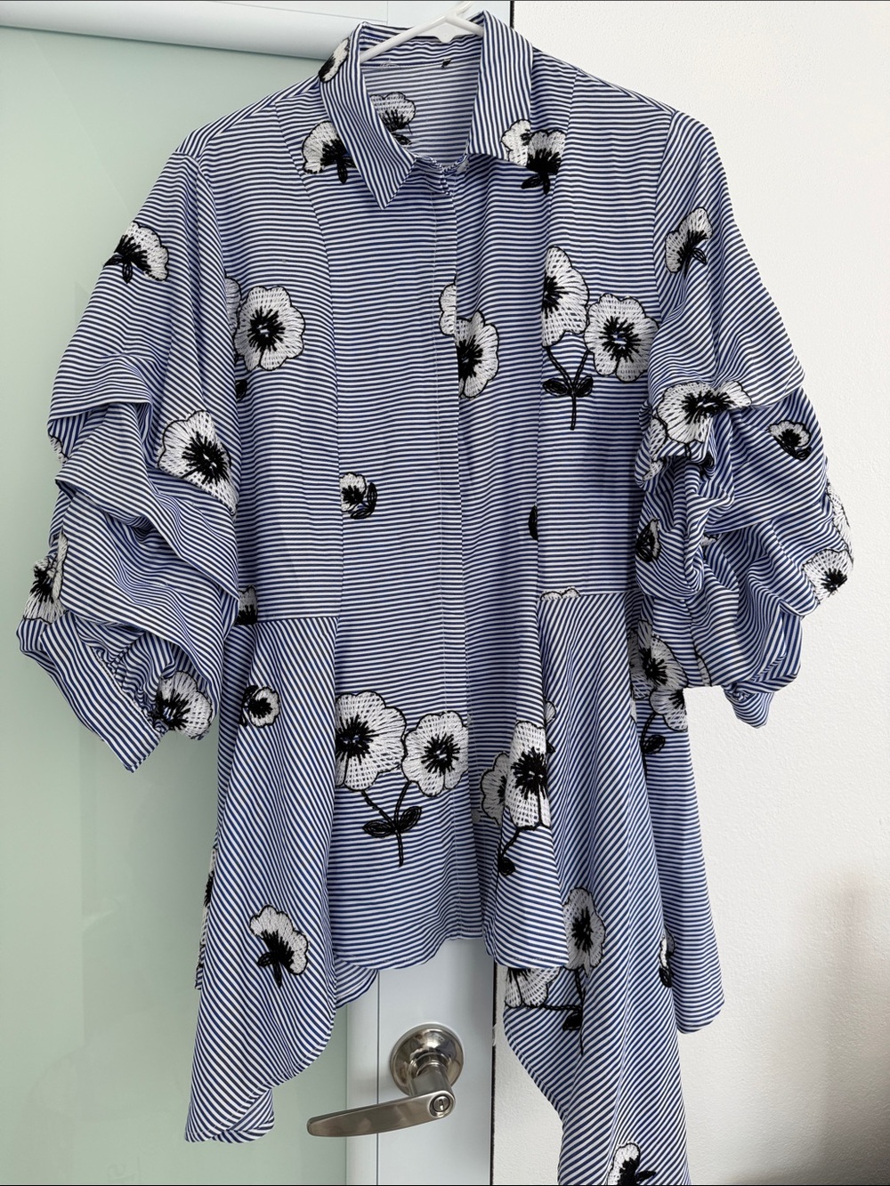 Striped Floral Women's Top